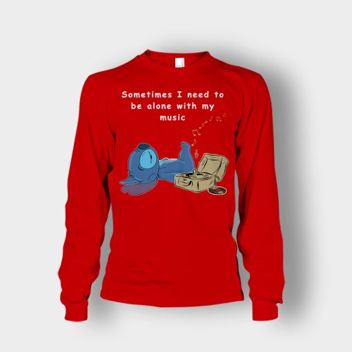 Sometimes-I-Need-To-Be-Alone-Disney-Lilo-And-Stitch-Unisex-Long-Sleeve-Red
