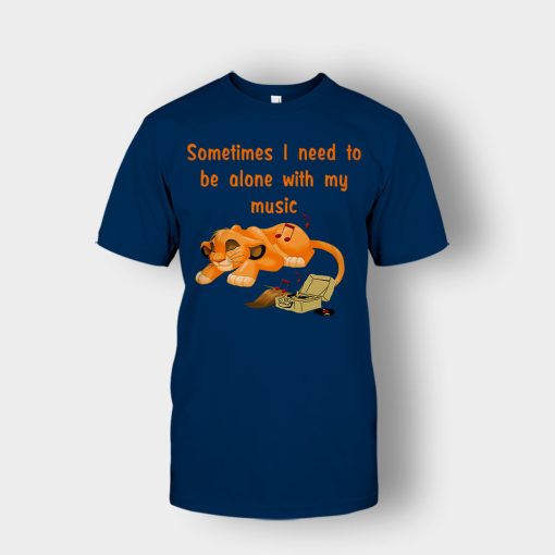 Sometimes-I-Need-To-Be-Alone-Simba-Disney-Inspired-Unisex-T-Shirt-Navy