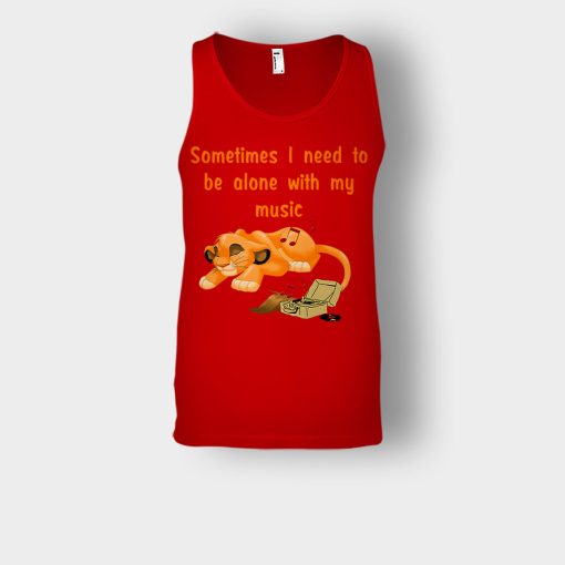 Sometimes-I-Need-To-Be-Alone-Simba-Disney-Inspired-Unisex-Tank-Top-Red
