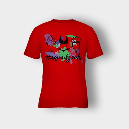 Squad-Goals-Hashtag-Disney-Villains-Kids-T-Shirt-Red