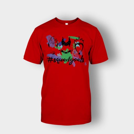 Squad-Goals-Hashtag-Disney-Villains-Unisex-T-Shirt-Red