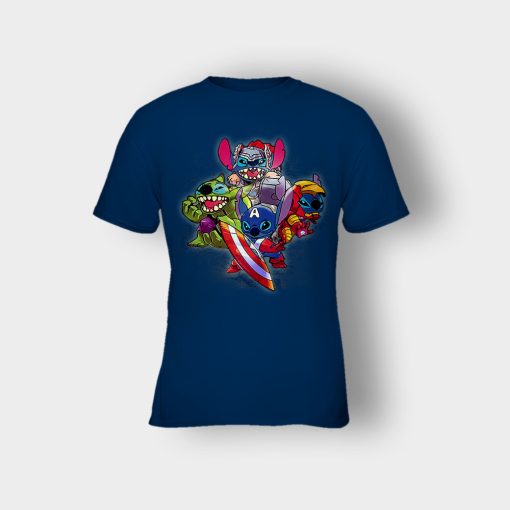 Stitchavengers-Disney-Lilo-And-Stitch-Kids-T-Shirt-Navy