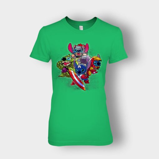 Stitchavengers-Disney-Lilo-And-Stitch-Ladies-T-Shirt-Irish-Green