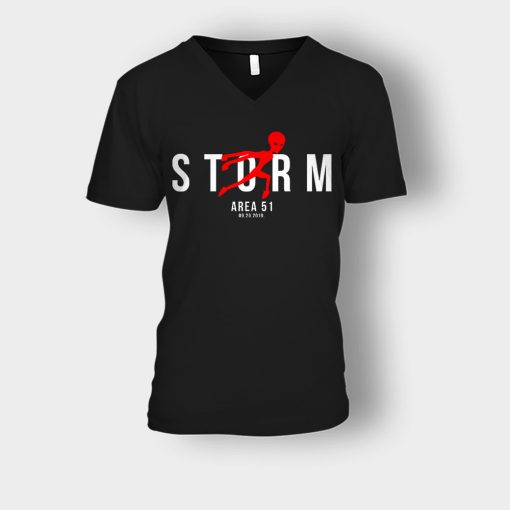 Storm-Area-51-09-20-2019-Unisex-V-Neck-T-Shirt-Black