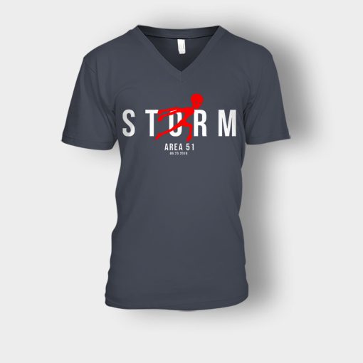 Storm-Area-51-09-20-2019-Unisex-V-Neck-T-Shirt-Dark-Heather