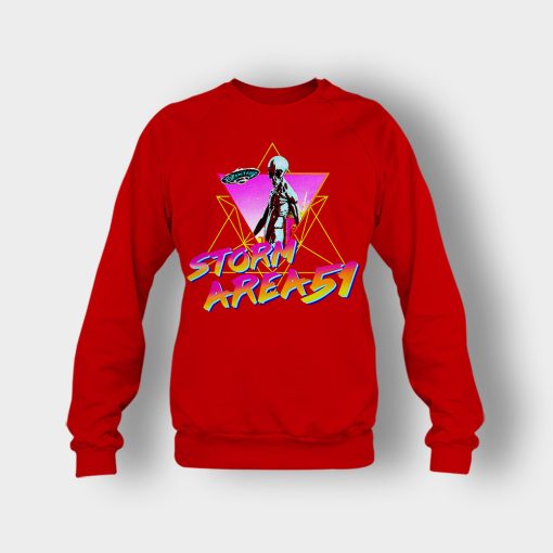 Storm-Area-51-Aesthetic-Crewneck-Sweatshirt-Red