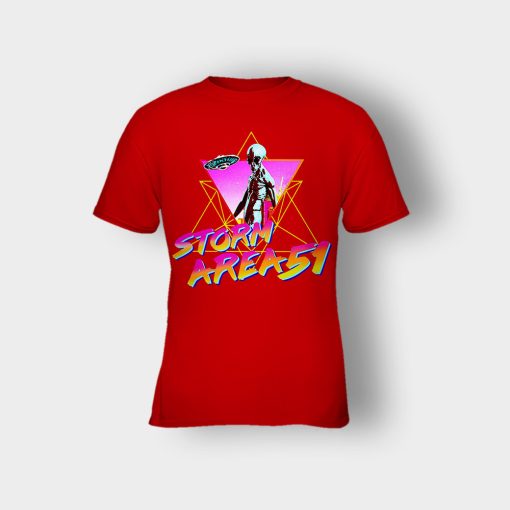 Storm-Area-51-Aesthetic-Kids-T-Shirt-Red