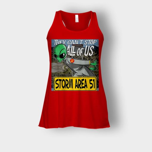 Storm-Area-51-Aliens-they-cant-stop-all-of-us-Bella-Womens-Flowy-Tank-Red