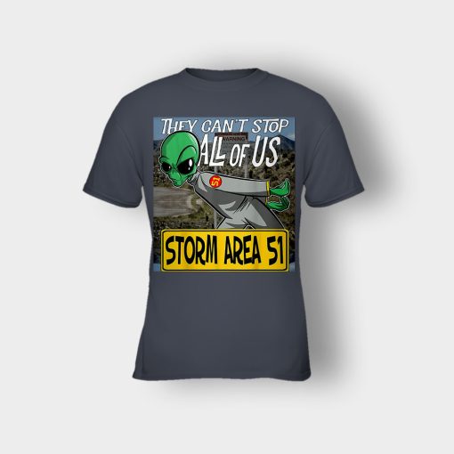 Storm-Area-51-Aliens-they-cant-stop-all-of-us-Kids-T-Shirt-Dark-Heather