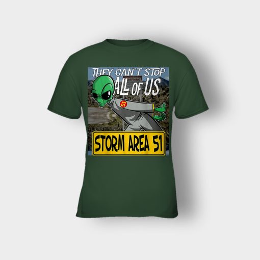 Storm-Area-51-Aliens-they-cant-stop-all-of-us-Kids-T-Shirt-Forest