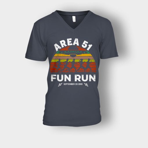 Storm-Area-51-Fun-Run-September-20-2019-Vintage-Unisex-V-Neck-T-Shirt-Dark-Heather