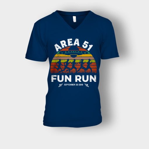 Storm-Area-51-Fun-Run-September-20-2019-Vintage-Unisex-V-Neck-T-Shirt-Navy