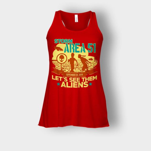 Storm-Area-51-Lets-see-them-Aliens-September-20-2019-Bella-Womens-Flowy-Tank-Red