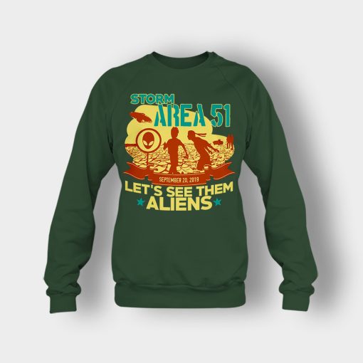 Storm-Area-51-Lets-see-them-Aliens-September-20-2019-Crewneck-Sweatshirt-Forest