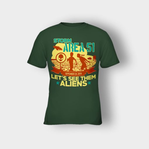 Storm-Area-51-Lets-see-them-Aliens-September-20-2019-Kids-T-Shirt-Forest