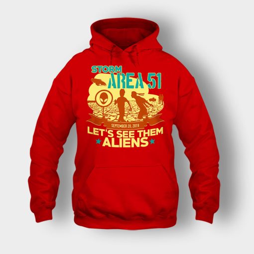 Storm-Area-51-Lets-see-them-Aliens-September-20-2019-Unisex-Hoodie-Red