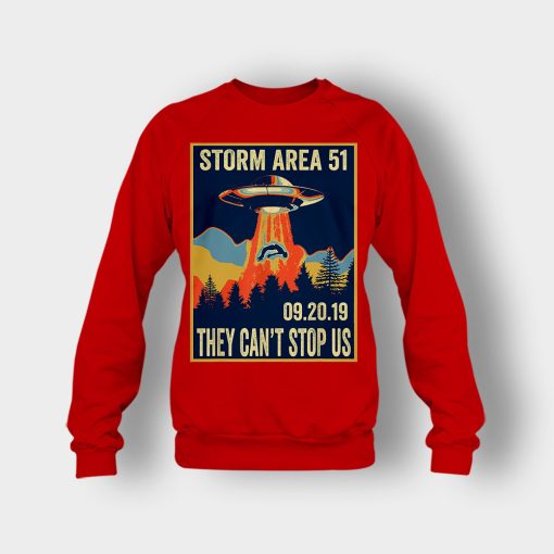 Storm-Area-51-Meme-They-Cant-Stop-All-of-Us-Crewneck-Sweatshirt-Red