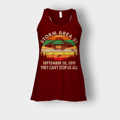 Storm-Area-51-September-20-2019-they-cant-stop-us-all-vintage-Bella-Womens-Flowy-Tank-Maroon