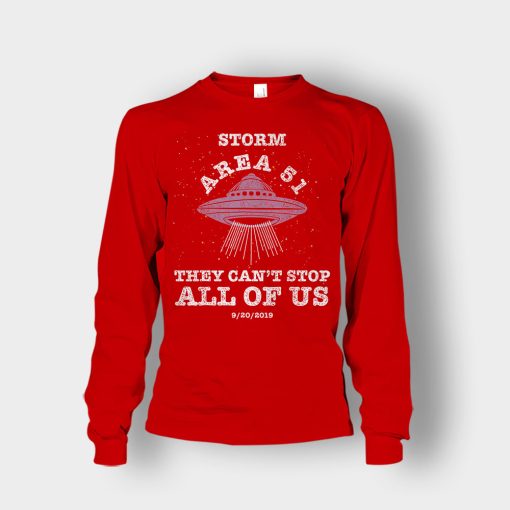Storm-Area-51-They-Cant-Stop-All-Of-Us-9-20-2019-Unisex-Long-Sleeve-Red