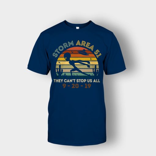 Storm-Area-51-They-cant-stop-us-all-Aliens-vintage-Unisex-T-Shirt-Navy
