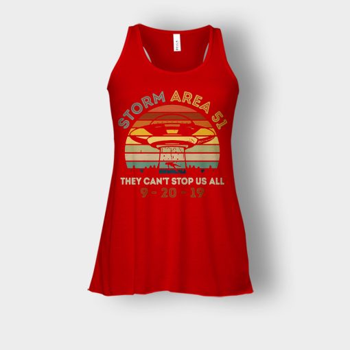 Storm-Area-51-They-cant-stop-us-all-UFO-vintage-Bella-Womens-Flowy-Tank-Red