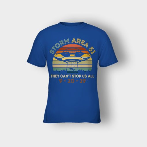 Storm-Area-51-They-cant-stop-us-all-UFO-vintage-Kids-T-Shirt-Royal