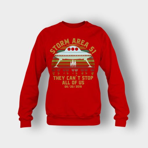 Storm-Area-51-they-cant-stop-all-of-us-September-retro-Crewneck-Sweatshirt-Red