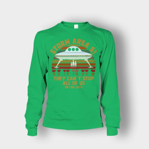 Storm-Area-51-they-cant-stop-all-of-us-September-retro-Unisex-Long-Sleeve-Irish-Green