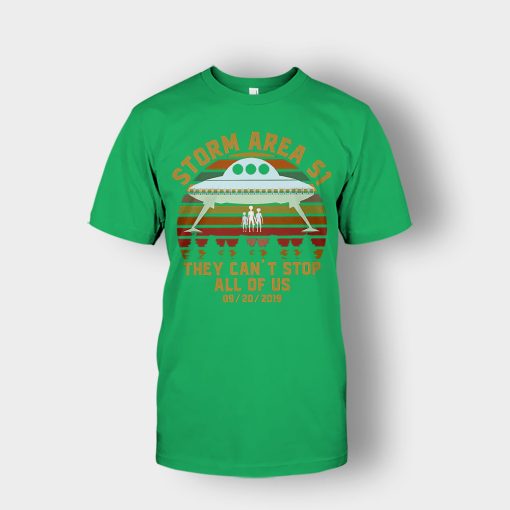Storm-Area-51-they-cant-stop-all-of-us-September-retro-Unisex-T-Shirt-Irish-Green