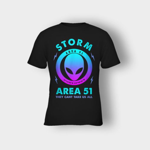 Storm-Area-51-they-cant-take-us-all-Kids-T-Shirt-Black
