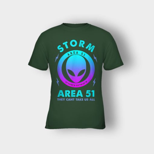 Storm-Area-51-they-cant-take-us-all-Kids-T-Shirt-Forest