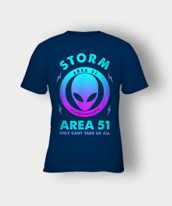Storm-Area-51-they-cant-take-us-all-Kids-T-Shirt-Navy