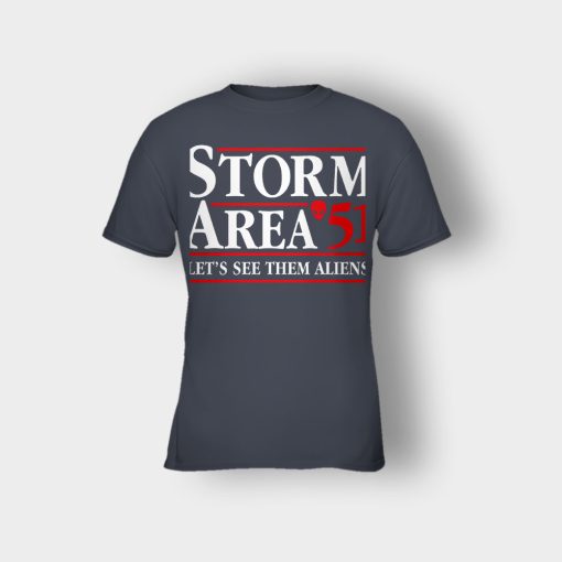 Storm-area-51-lets-see-them-aliens-Kids-T-Shirt-Dark-Heather