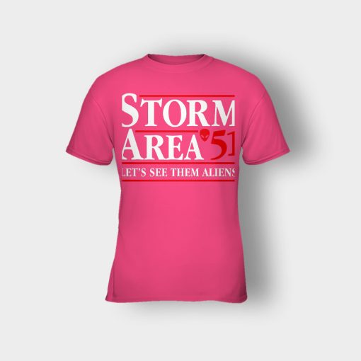 Storm-area-51-lets-see-them-aliens-Kids-T-Shirt-Heliconia