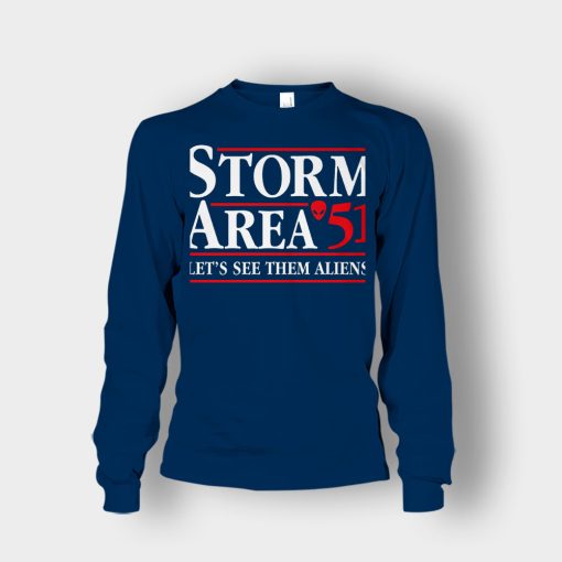 Storm-area-51-lets-see-them-aliens-Unisex-Long-Sleeve-Navy