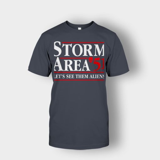 Storm-area-51-lets-see-them-aliens-Unisex-T-Shirt-Dark-Heather