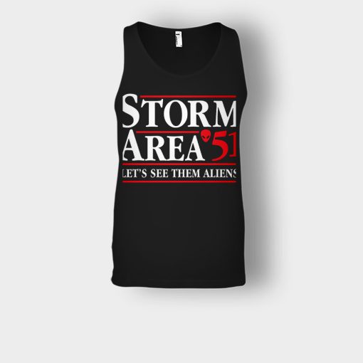 Storm-area-51-lets-see-them-aliens-Unisex-Tank-Top-Black