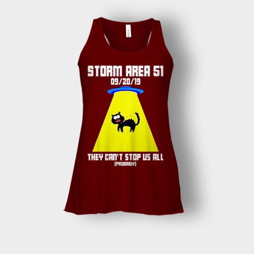 Storm-area-51-they-cant-stop-us-all-Bella-Womens-Flowy-Tank-Maroon