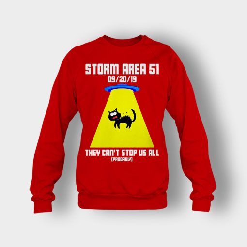 Storm-area-51-they-cant-stop-us-all-Crewneck-Sweatshirt-Red