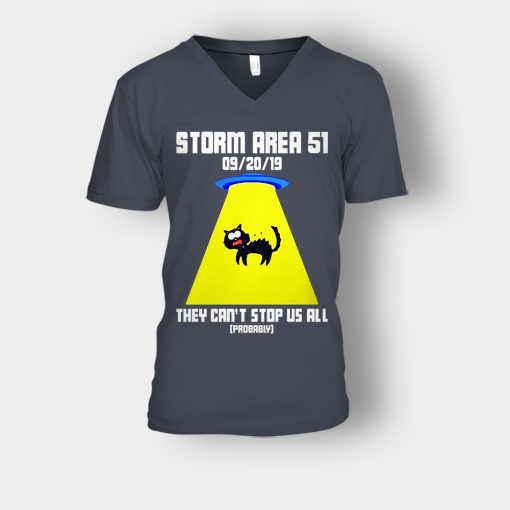 Storm-area-51-they-cant-stop-us-all-Unisex-V-Neck-T-Shirt-Dark-Heather