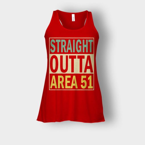 Straight-outta-area-51-Bella-Womens-Flowy-Tank-Red