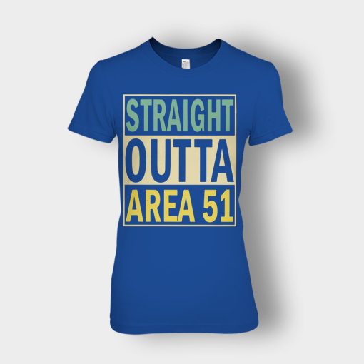 Straight-outta-area-51-Ladies-T-Shirt-Royal