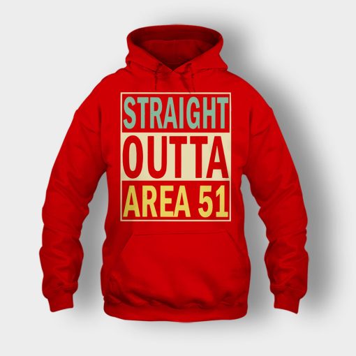 Straight-outta-area-51-Unisex-Hoodie-Red