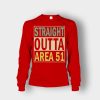 Straight-outta-area-51-Unisex-Long-Sleeve-Red