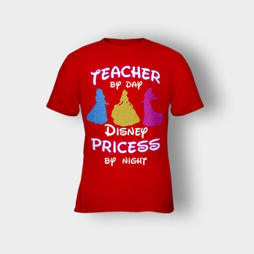 Teacher-By-Day-Magical-Princess-By-Night-Disney-Inspired-Kids-T-Shirt-Red