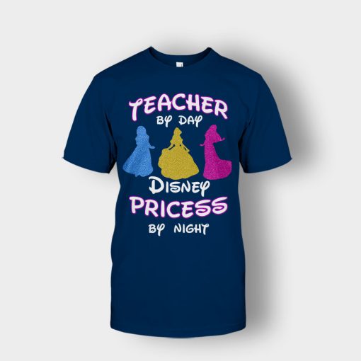 Teacher-By-Day-Magical-Princess-By-Night-Disney-Inspired-Unisex-T-Shirt-Navy