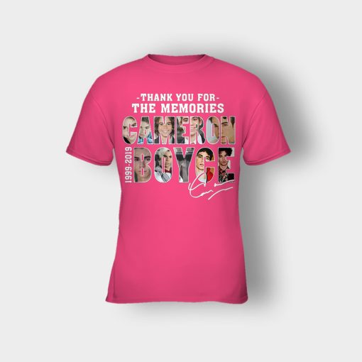 Thank-You-For-The-Memories-Cameron-Boyce-RIP-1999-2019-Signature-Kids-T-Shirt-Heliconia