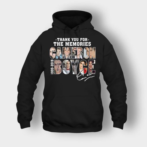 Thank-You-For-The-Memories-Cameron-Boyce-RIP-1999-2019-Signature-Unisex-Hoodie-Black