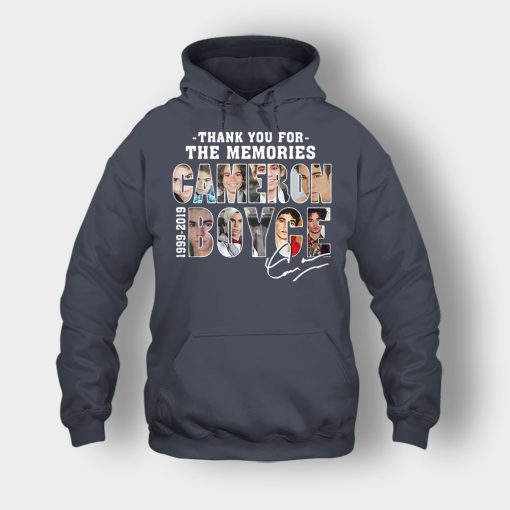 Thank-You-For-The-Memories-Cameron-Boyce-RIP-1999-2019-Signature-Unisex-Hoodie-Dark-Heather