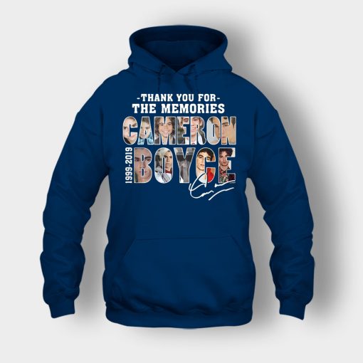 Thank-You-For-The-Memories-Cameron-Boyce-RIP-1999-2019-Signature-Unisex-Hoodie-Navy